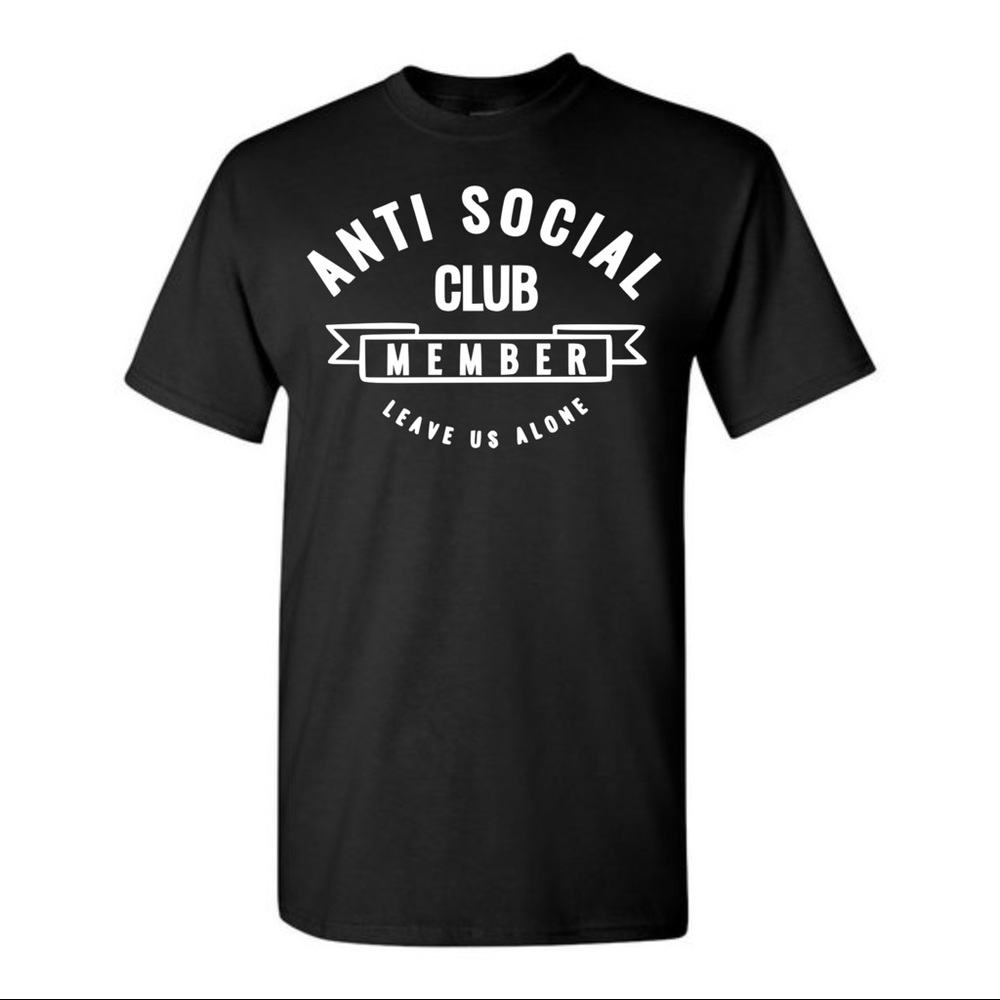 Anti-social club graphic Tee